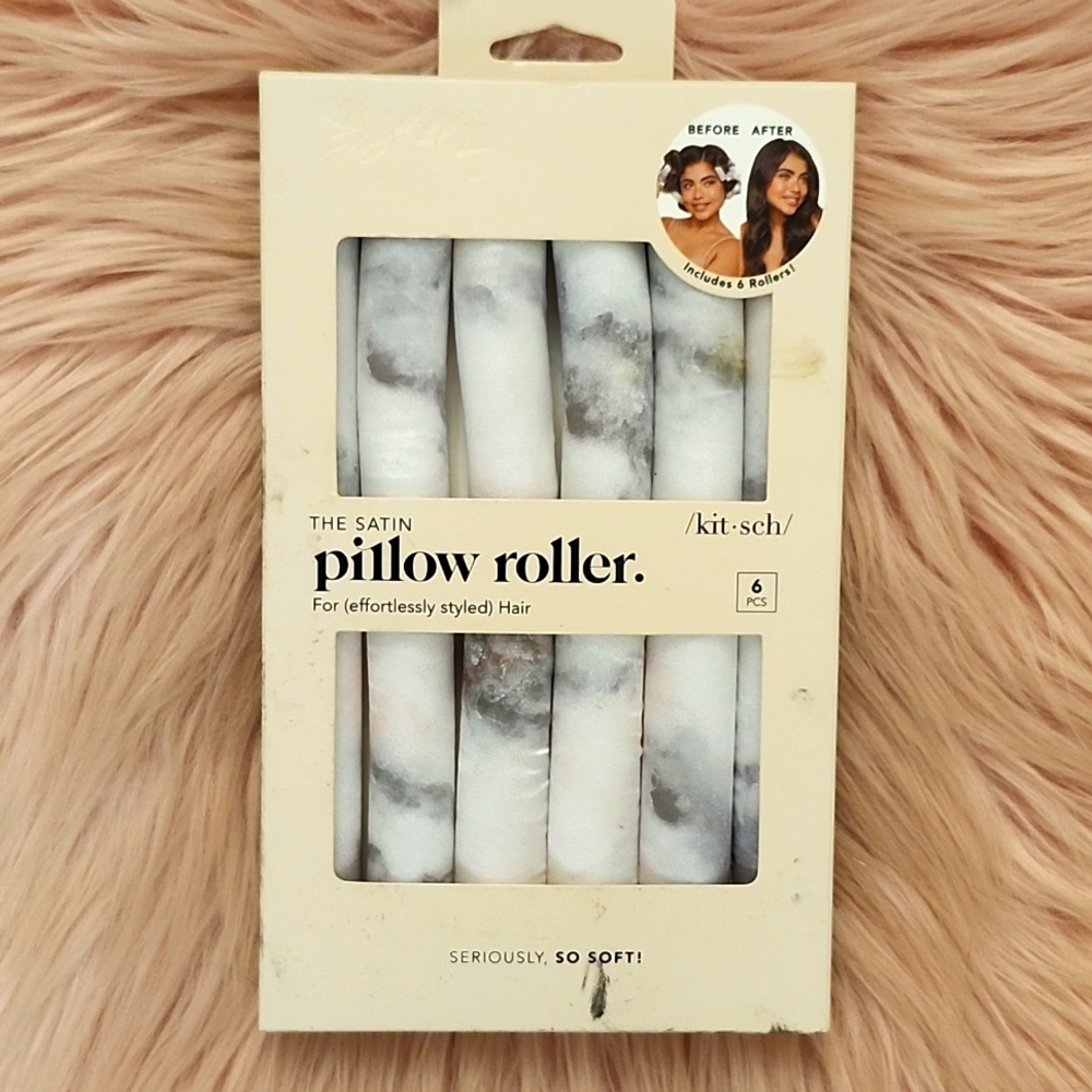 Brand New KITSCH SATIN PILLOW ROLLER-6PC.